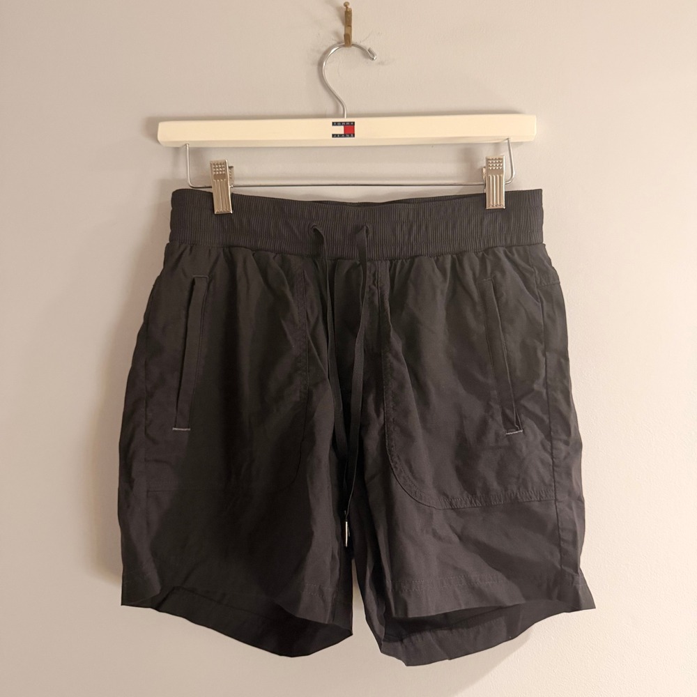 L.L.Bean Vista Camp Shorts‎ Women XS Black Excellent Nylon Stretch Hiking 504132